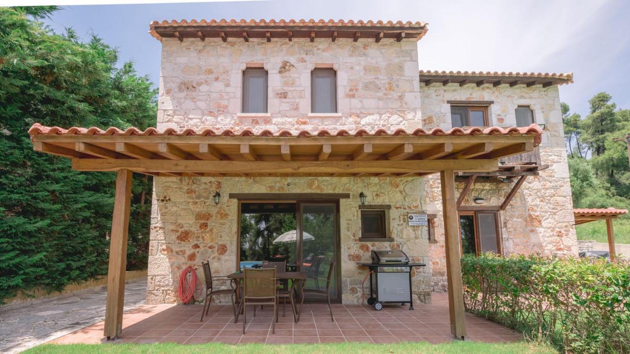 Stone Made Private Pool Villas Kriopigi Bagian luar foto