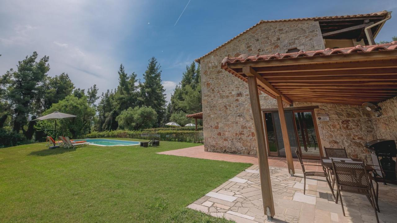 Stone Made Private Pool Villas Kriopigi Bagian luar foto