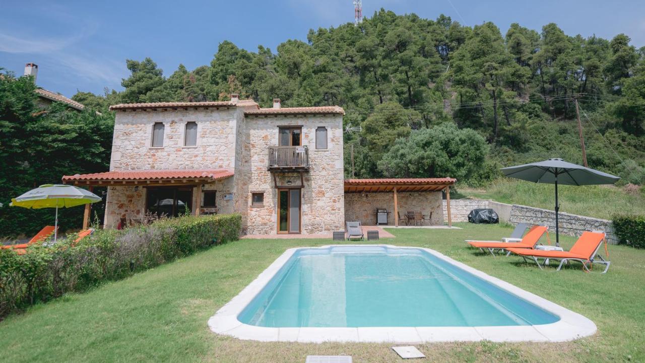 Stone Made Private Pool Villas Kriopigi Bagian luar foto